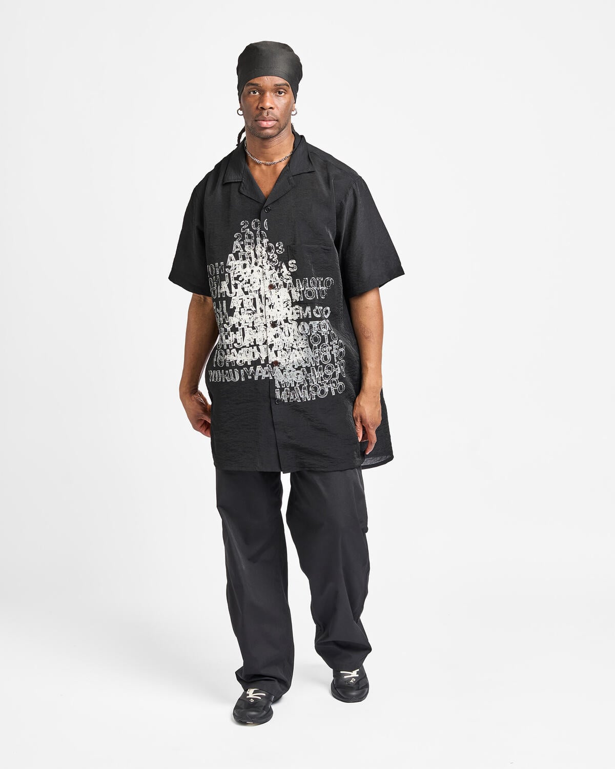 Y-3 PLACED GRAPHIC LONG SHIRT | KR0169 | AFEW STORE